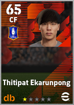 Thitipat Ekarunpong — CF, OVR 65, MAX 65