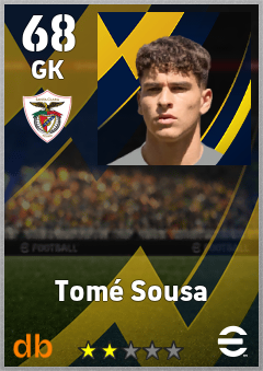 Tomé Sousa — GK, OVR 68, MAX 68