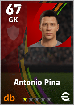 Antonio Pina eFootball player card