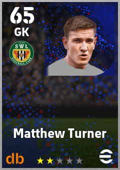 Matthew Turner — GK, OVR 65, MAX 65