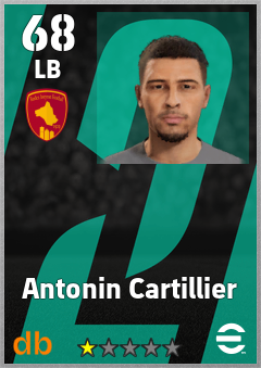 Antonin Cartillier — LB, OVR 68, MAX 68