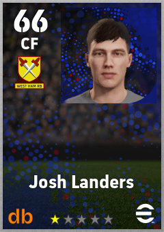 Josh Landers — CF, OVR 66, MAX 66