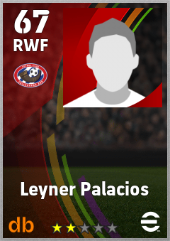 Leyner Palacios — RWF, OVR 67, MAX 67
