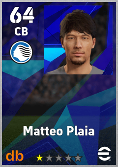 Matteo Plaia — CB, OVR 64, MAX 64