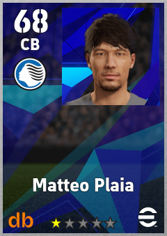 Matteo Plaia — CB, OVR 68, MAX 68
