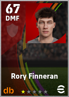 Rory Finneran — DMF, OVR 67, MAX 67