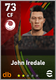 John Iredale eFootball player card