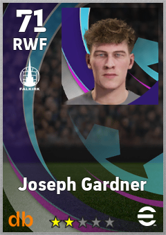 Joseph Gardner — RWF, OVR 71, MAX 71