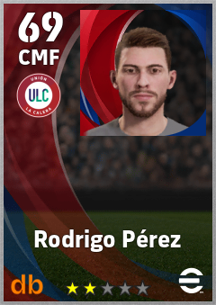 Rodrigo Pérez — CMF, OVR 69, MAX 69