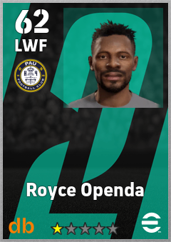 Royce Openda — LWF, OVR 62, MAX 62