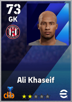 Ali Khaseif — GK, OVR 73, MAX 73
