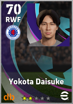 Yokota Daisuke — RWF, OVR 70, MAX 70