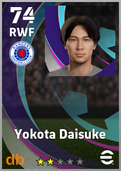 Yokota Daisuke — RWF, OVR 74, MAX 74