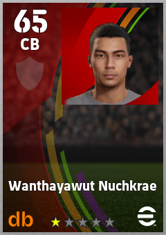 Wanthayawut Nuchkrae eFootball player card