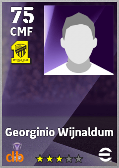 Georginio Wijnaldum — CMF, OVR 75, MAX 75