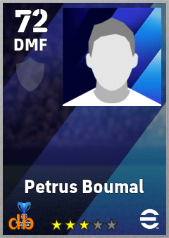 Petrus Boumal — DMF, OVR 72, MAX 72