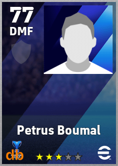 Petrus Boumal — DMF, OVR 77, MAX 77