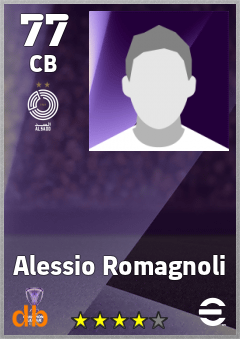 Alessio Romagnoli — CB, OVR 77, MAX 77