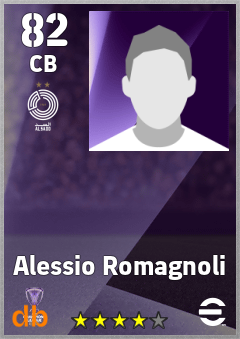 Alessio Romagnoli — CB, OVR 82, MAX 82