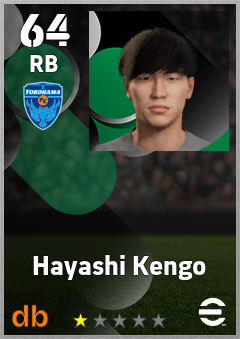 Hayashi Kengo — RB, OVR 64, MAX 64