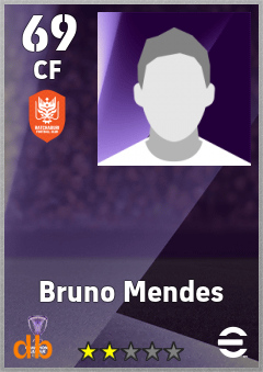 Bruno Mendes — CF, OVR 69, MAX 69