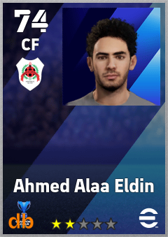 Ahmed Alaa Eldin — CF, OVR 74, MAX 74