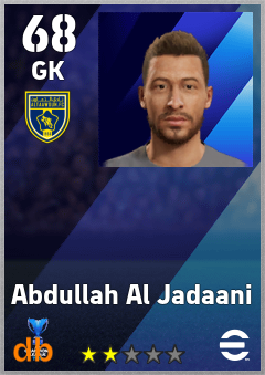 Abdullah Al Jadaani eFootball player card