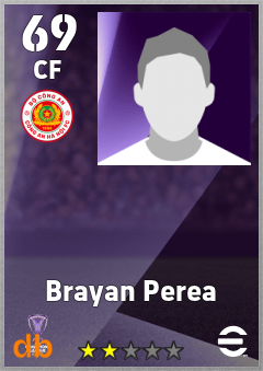 Brayan Perea — CF, OVR 69, MAX 69