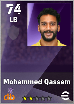 Mohammed Qassem — LB, OVR 74, MAX 74