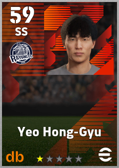 Yeo Hong-Gyu — SS, OVR 59, MAX 59