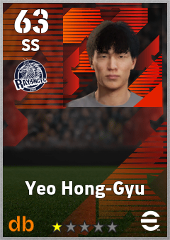 Yeo Hong-Gyu — SS, OVR 63, MAX 63