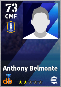 Anthony Belmonte — CMF, OVR 73, MAX 73