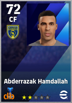 Abderrazak Hamdallah eFootball player card