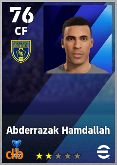 Abderrazak Hamdallah eFootball player card