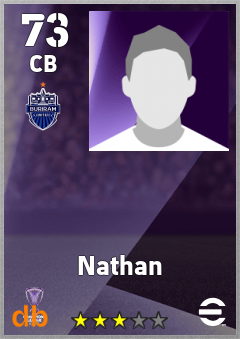Nathan — CB, OVR 73, MAX 73