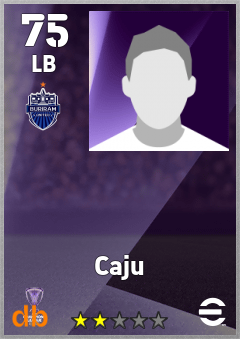 Caju — LB, OVR 75, MAX 75