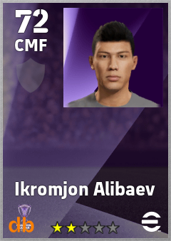 Ikromjon Alibaev — CMF, OVR 72, MAX 72