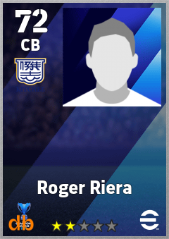 Roger Riera — CB, OVR 72, MAX 72