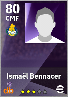 Ismaël Bennacer — CMF, OVR 80, MAX 80