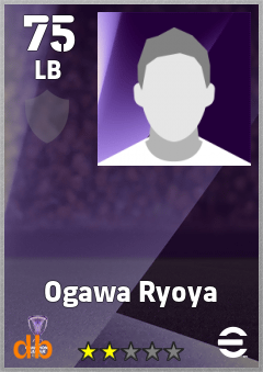 Ogawa Ryoya — LB, OVR 75, MAX 75