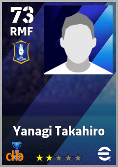 Yanagi Takahiro — RMF, OVR 73, MAX 73