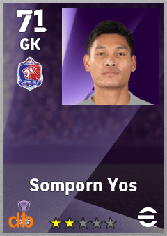 Somporn Yos — GK, OVR 71, MAX 71