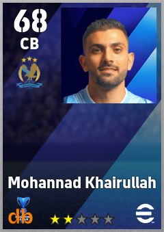 Mohannad Khairullah eFootball player card