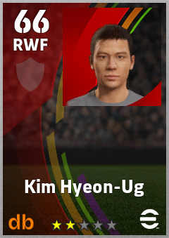 Kim Hyeon-Ug — RWF, OVR 66, MAX 66