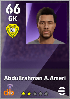 Abdullrahman A.Ameri eFootball player card
