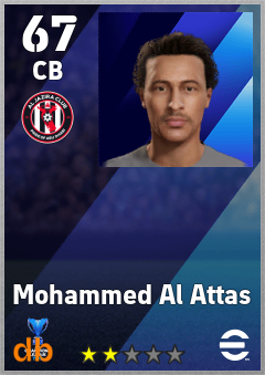 Mohammed Al Attas — CB, OVR 67, MAX 67