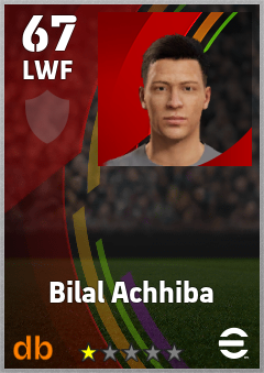 Bilal Achhiba eFootball player card