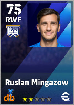 Ruslan Mingazow — RWF, OVR 75, MAX 75
