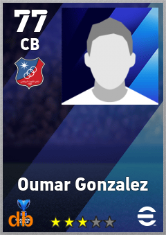 Oumar Gonzalez — CB, OVR 77, MAX 77