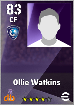 Ollie Watkins — CF, OVR 83, MAX 83